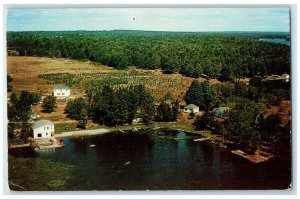 c1950's Scotsman Point Summer Resort Lakefield Ontario Canada Postcard