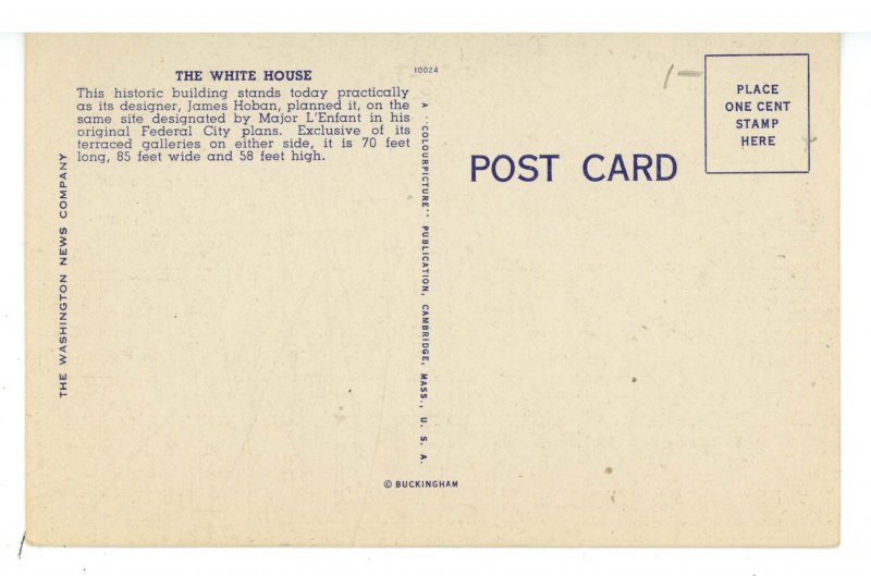 DC - Washington. The White House, North Front