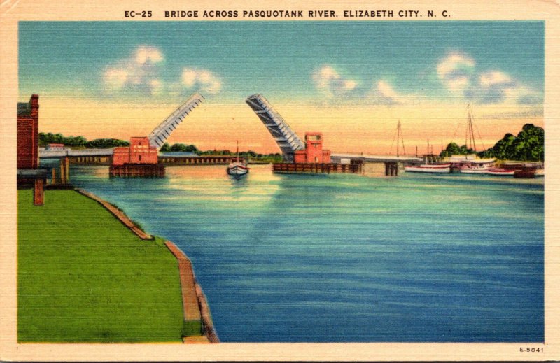 North Carolina Elizabeth City Bridge Across Pasquotank River