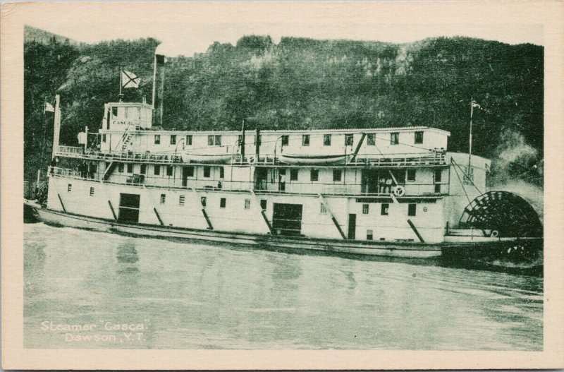 Dawson Yukon Steamer 'Casca' Ship Unused Cribb's Postcard G43