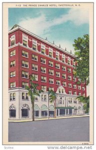 Exterior, The Prince Charles Hotel, Fayetteville, North Carolina, 30-40s