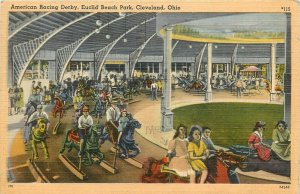Postcard Ohio Cleveland American Racing Derby Euclid Beach Park OH24-1428