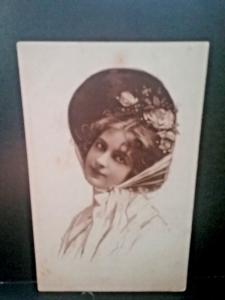 Postcard  RRPC Antique Portrait