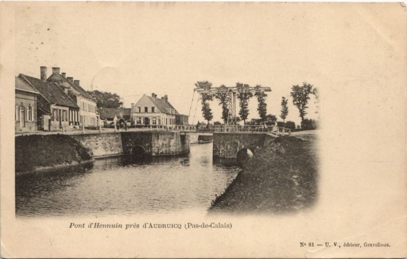 CPA Pont d'Hennuin prés d'AUDRUICQ (Pas-de-Calais) (45690)