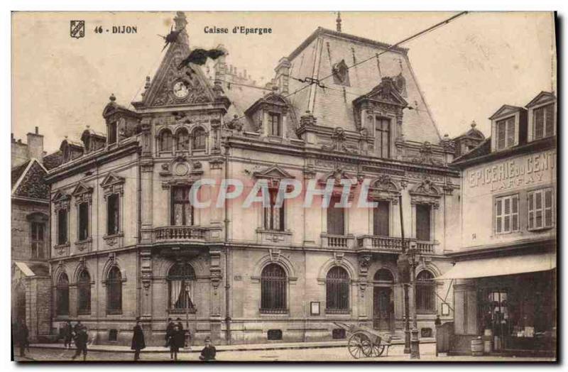 Old Postcard Bank Caisse d & # 39Epargne Dijon