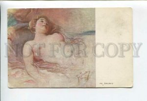 3176594 Sleeping Semi-NUDE Woman BELLE by ZMURKO vintage PC