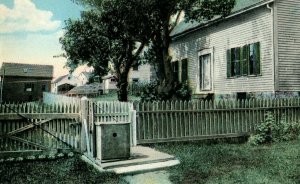 1920's Agnes Surriage Well, Marblehead, Mass. Blue Sky Postcard P175