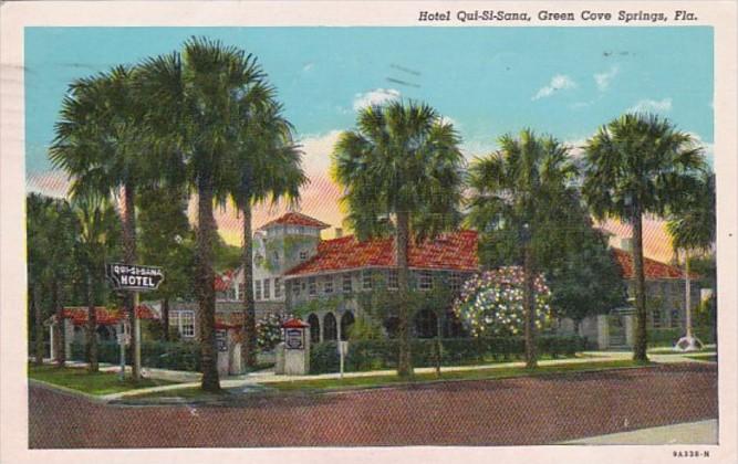 Florida Green Cove Springs Hotel Qui-Si-Sana 1946 Curteich