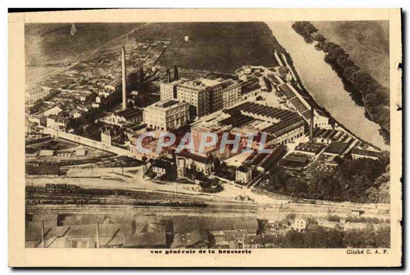 Old Postcard Brasserie Champigneulles Meurthe et Moselle External view of the...