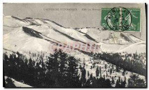 Old Postcard Auvergne Mountains