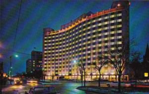 Canada Saskatchewan Power Building At Night Regina Saskatchewan