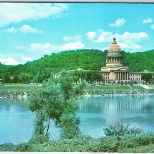c1970s Charleston, WV State Capitol $25k Gold Leaf Kanawha River Chrome PC A317