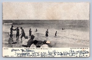 J89/ Point O' Woods Long Island New York Postcard c1910 Bathers 459