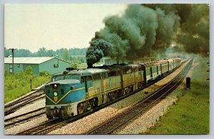 Railroad Locomotive Train Postcard - Delaware & Hudson