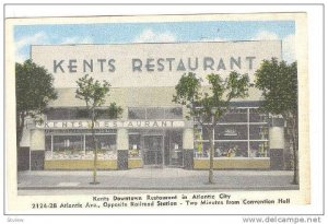 Kents Restaurant, Atlantic City, New Jersey, 1930-1940s