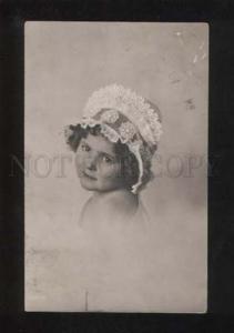 3060592 FASHION Girl in Hat Vintage PHOTO RPPC