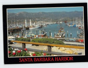 Postcard Santa Barbara Harbor, Santa Barbara, California