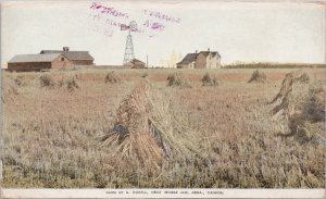 Farm of H. Dorell near Moose Jaw SK Saskatchewan Canada Immigration Postcard E80