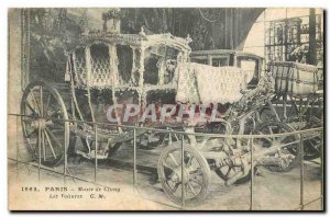 Old Postcard Paris Musee Cluny Cars