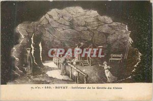 Old Postcard Royat Interior of the Dog Cave