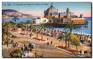 Old Postcard Nice La Promenade Des Anglais And The Palais De La Jetee