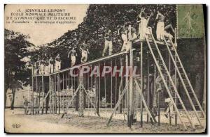 Old Postcard Normal School of Gymnastics and & # 39escrime Joinville le Redou...