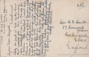 Malta Military Camp Soldier 1945 Box Of Almonds Present Love Letter WW2 Postcard