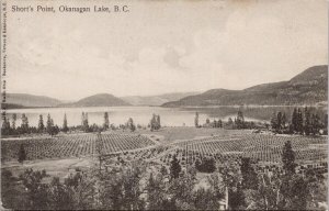 Short's Point Okanagan Landing BC British Columbia c1909 Private Postcard H60