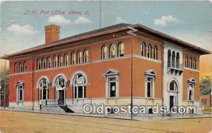 Post Office Akron, OH, USA Postal Used Unknown, Missing Stamp 