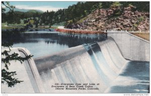 Evergreen Dam and Lake at Evergreen in Bear Creek Canon, Denver Mountain Park...