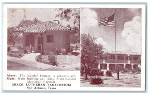 1938 Grace Lutheran Sanatorium Kendall Cottage San Antonio Texas TE Postcard