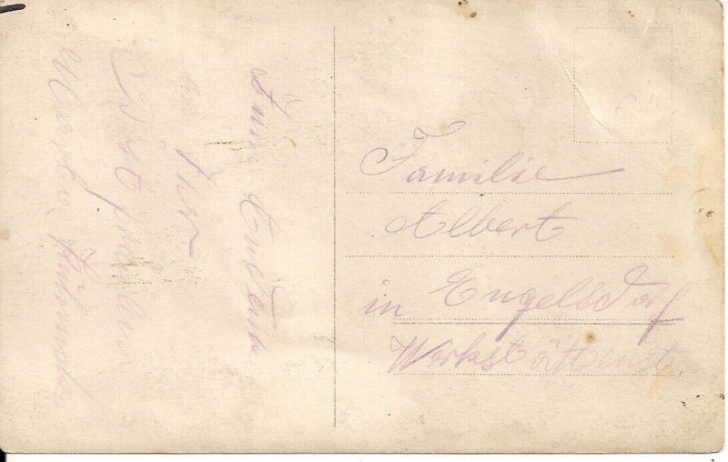 RPPC Young Woman with Bicycle, ca. 1910's, Germany