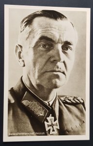 GERMANY THIRD 3rd REICH ORIGINAL WWII CARD IRON CROSS WINNERS MARSHALL PAULUS