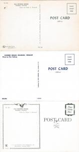 (3 cards) Old Covered Bridge - Brandon VT, Vermont