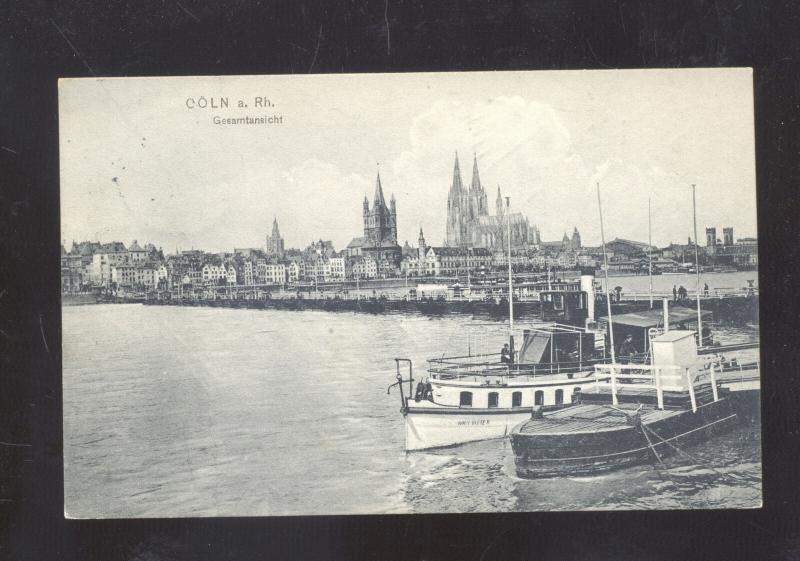 COLN A RH. GERMANY GESAMTENEICHT KOLN GERMANY ANTIQUE VINTAGE POSTCARD