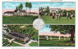 Vintage Postcard 1941 West End Country Club Golf Courses New Orleans Louisiana