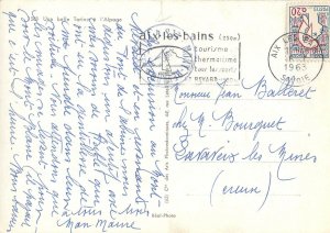 Animal Postcard Cow alpine pasture