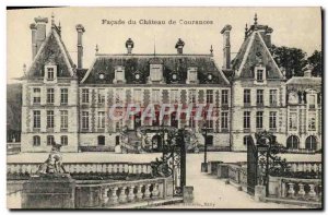 Old Postcard Facade of the Chateau of Courances