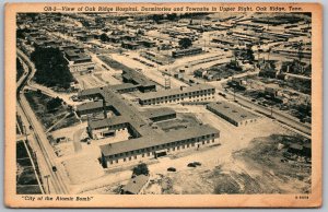 Oak Ridge Tennessee 1940s Postcard Oak Ridge Hospital City Of Atomic Bomb