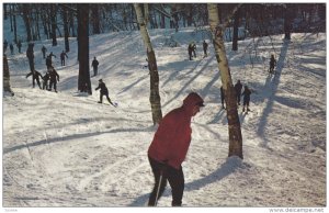 Skiing , Mount Royal , MONTREAL , Quebec , Canada, PU-1965