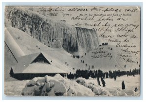 1908 No. 11 Ice Mountain and Fort of Incline Niagara Falls NY Posted Postcard