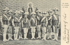 Postcard The Choirboys Of The Cathedral Of Seville Spain Catholic