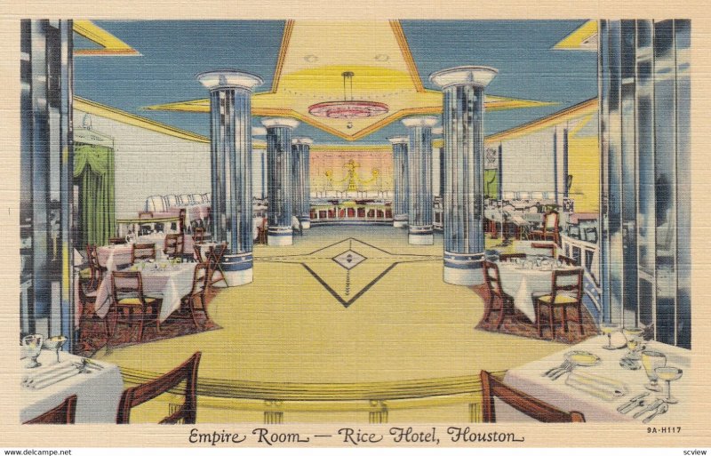 HOUSTON , Texas , 1930-40s ; Empire Room - Rice Hotel