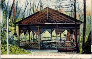 Postcard PA Glen Afton SPring near Pen Mar Par, Waynesboro