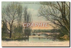 Old Postcard The Doubs and Ile MONEAUX for the Micaud promenade