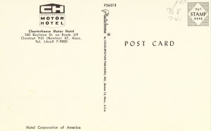 Charterhouse Motor Hotel - Chestnut Hill, Massachusetts - Vintage Postcard