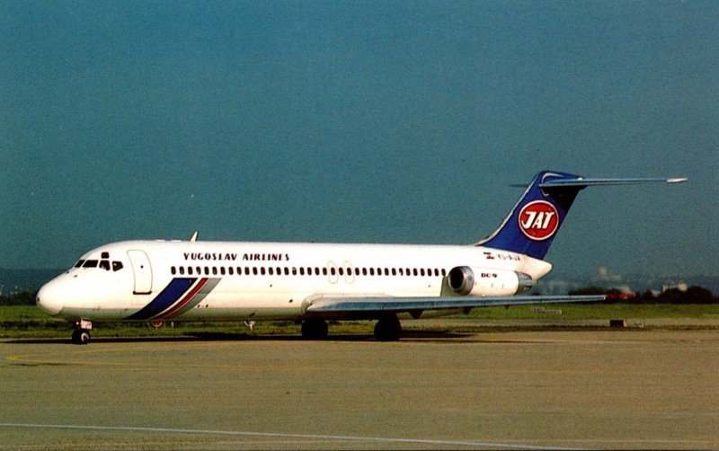 YAT Yugoaslav Airlines McDonnell Douglas DC-9-32 At Orly Airport Paris