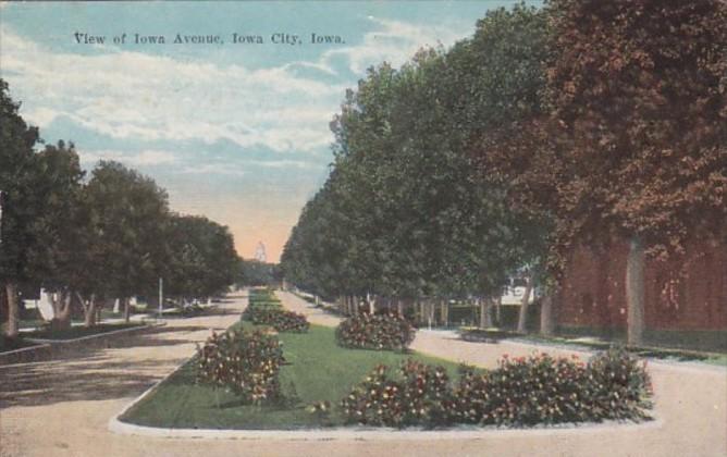 Iowa Iowa City View Of Iowa Avenue