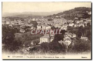 Old Postcard Le Cannet General View from the observatory Pezou