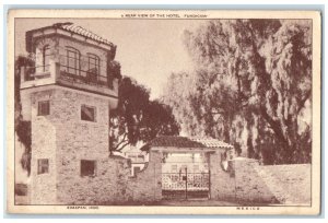 1942 A Rear View of the Hotel Fundicion Zimapan HGO Mexico Postcard